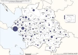 Nombre de liste par commune - municipales 2026
